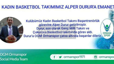 Ormanspor Alper Durur'a Emanet