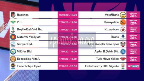 Kadınlar Voleybol 10.Hafta Program