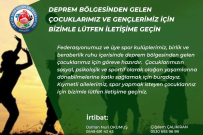 AASKF Deprem Bölgesinden Gelen Çocuklarımız